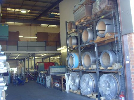 We stock a wide variety of metal here and at our off site storage facility; significantly reducing lead times on orders.